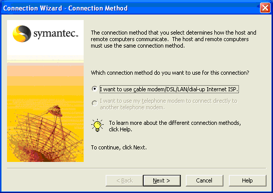 Connections Wizard