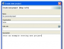 New project window
