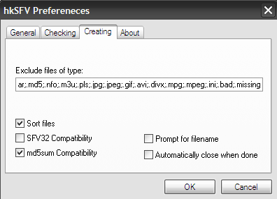 Creating preferences