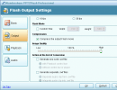Ouput Settings window