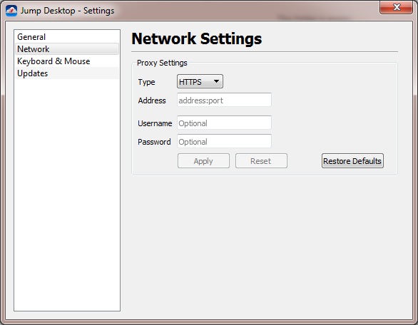 Network Settings