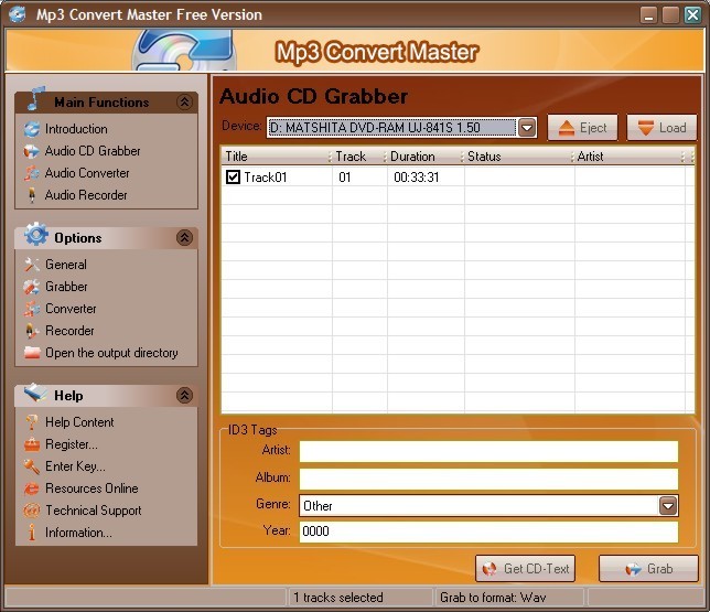 Audio CD Grabber