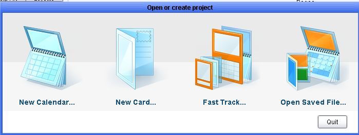 Open or create a project