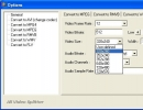 Output format settings