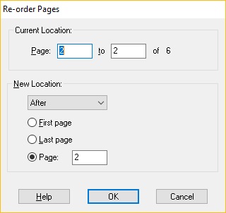 Re-Order Pages