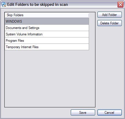 Skip Folders option