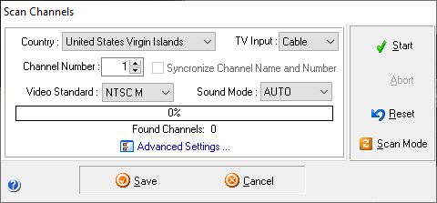 Scanning channels