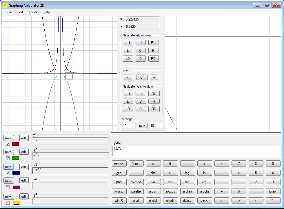 Graphs of 3 sample functions