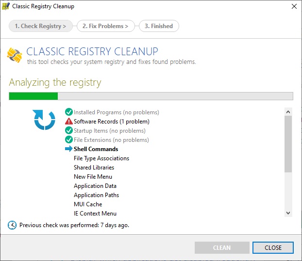 Classic Registry Cleanup