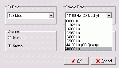 Audio configuration