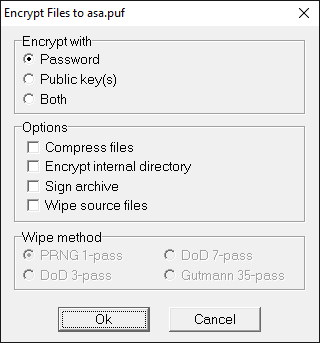 Encrypting Options