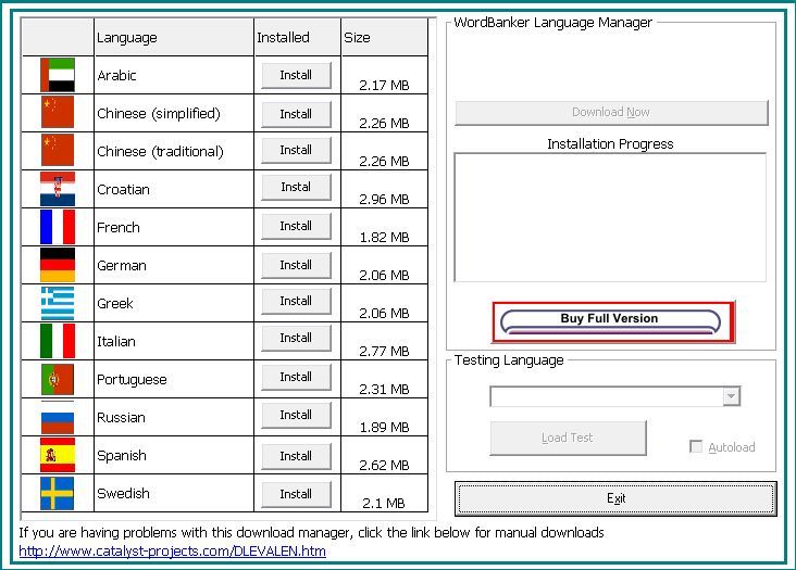 WordBanker-Languages