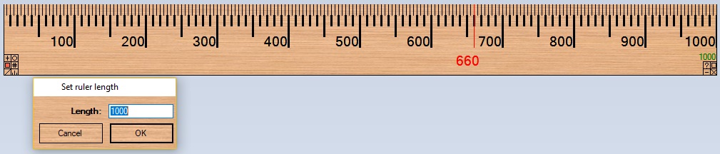 Set Ruler Length