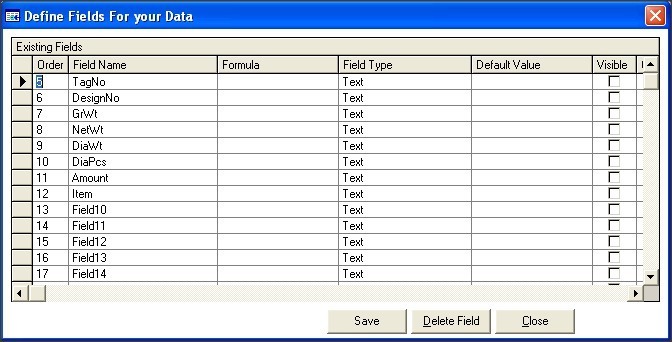 Database Field Editor