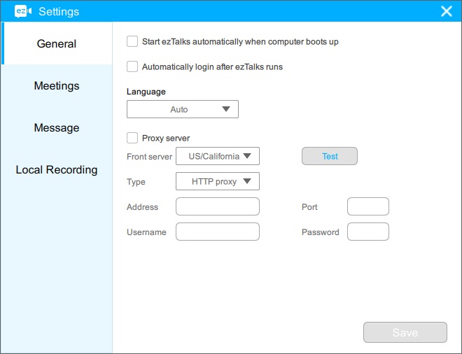 General Settings