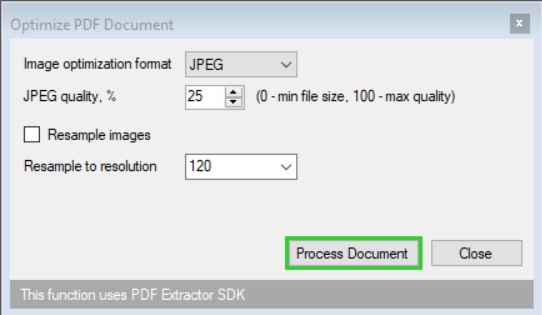 Optimize PDF Document