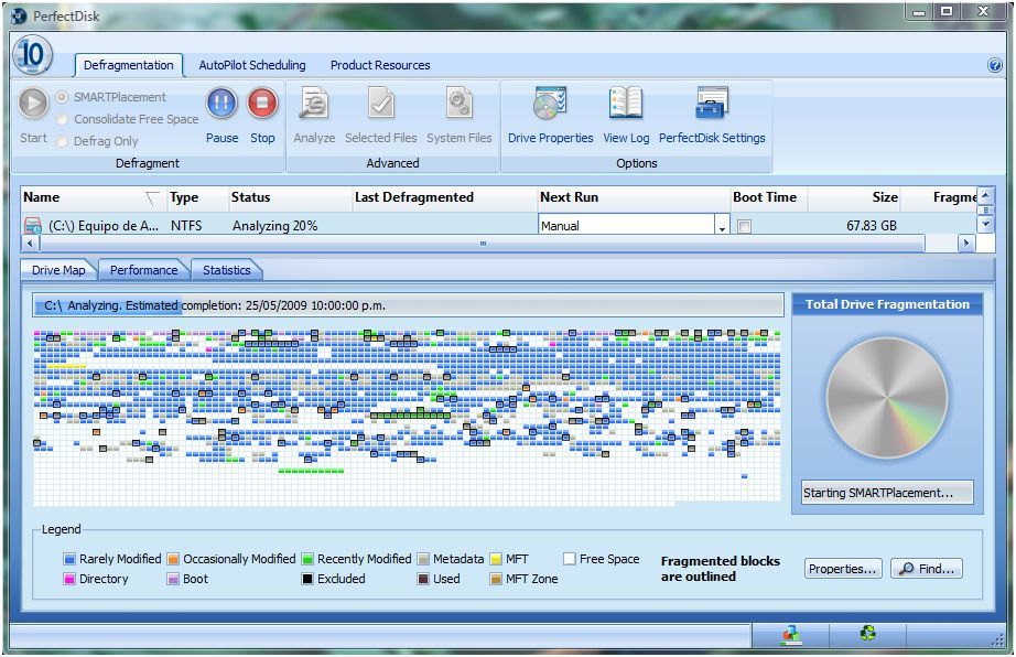 Defragmenting Disk