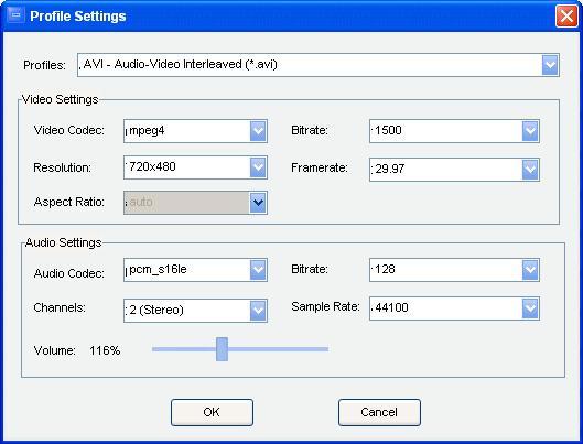 Conversion Settings