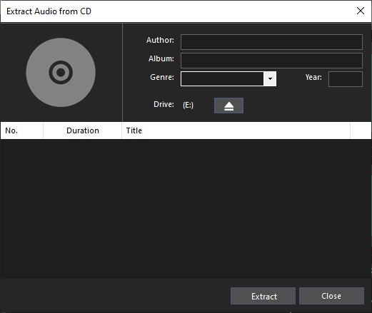 Extract CD Audio