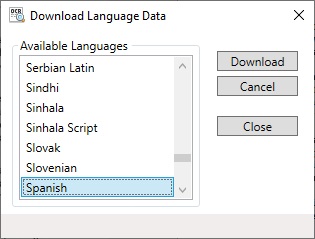 Download Language Data