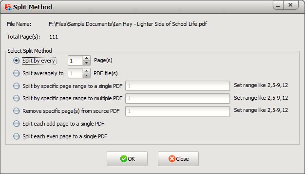 Split Methods