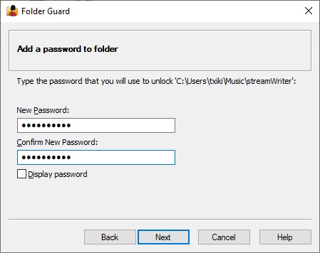 Add Password