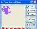 Piece size and shape