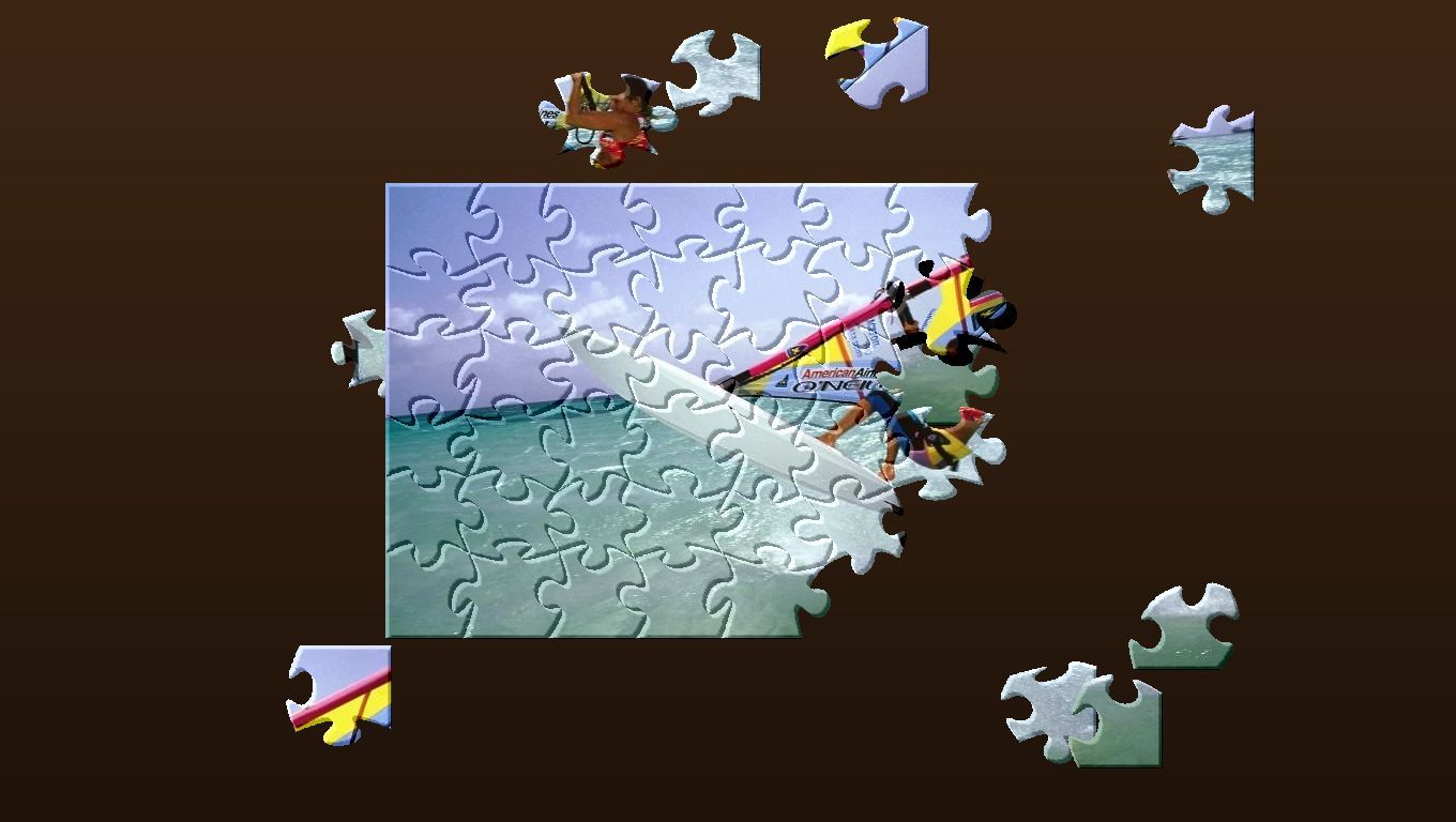 Jigsaw screensaver