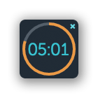 Mini timer (desktop app) dark theme version 2.2