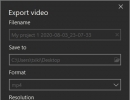 Export Video Settings