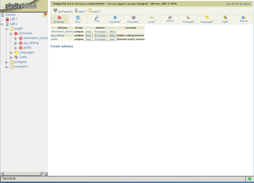 Viewing a Database