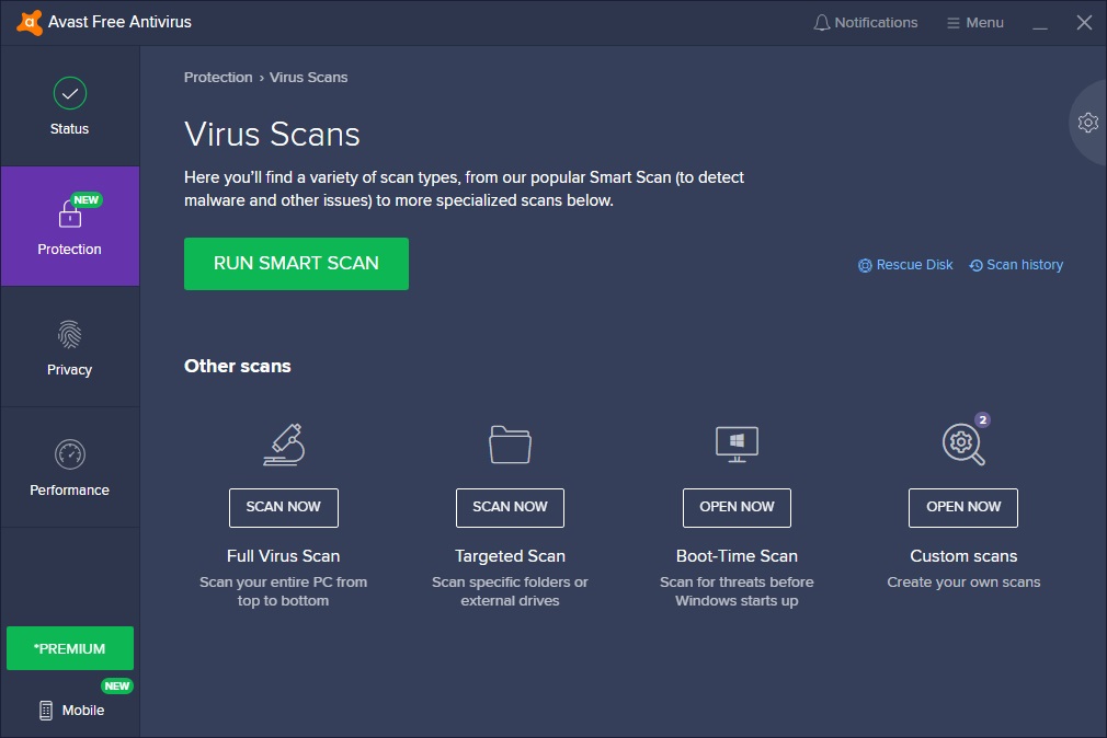 Virus Scan Types
