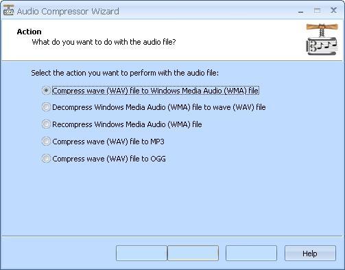 Audio compressor wizard