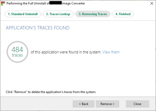 App Traces Found