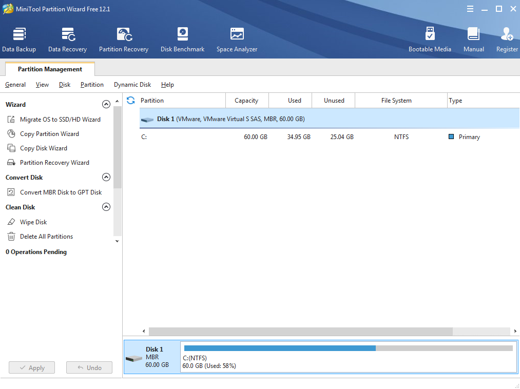 MiniTool Partition Wizard Free