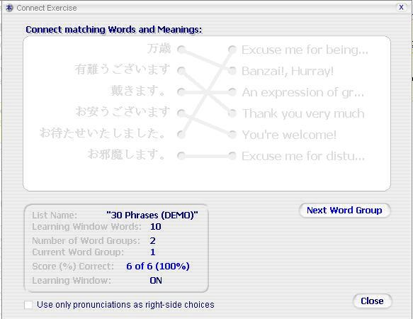 Connecting Kanji Words with Meanings