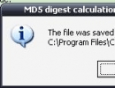 Creating .md5 files.