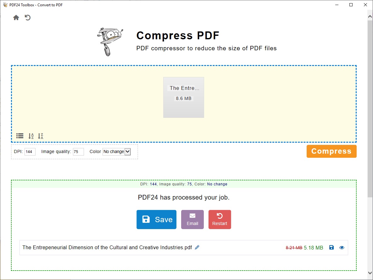 Compress PDF