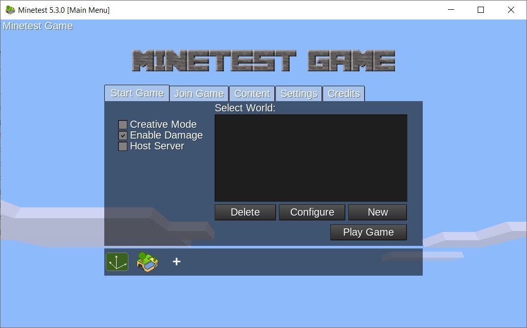 Main Menu