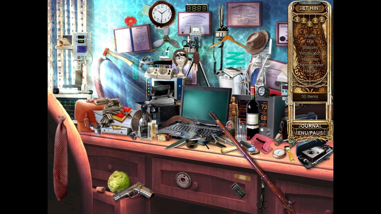 Second hidden object scene