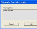 Select Printer window