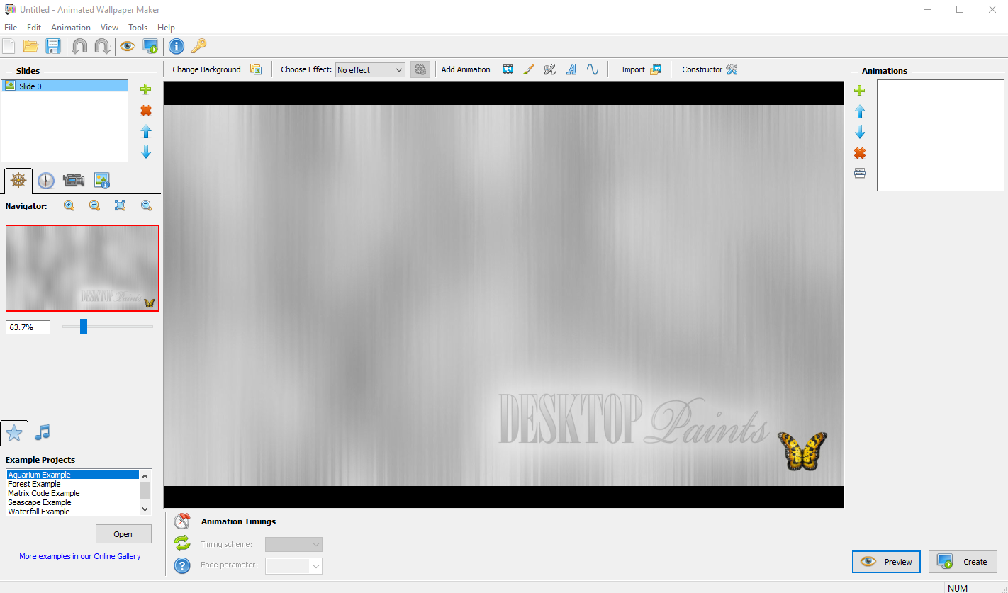 Animated Wallpaper Maker main window