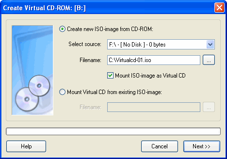 Create virtual CD-ROM