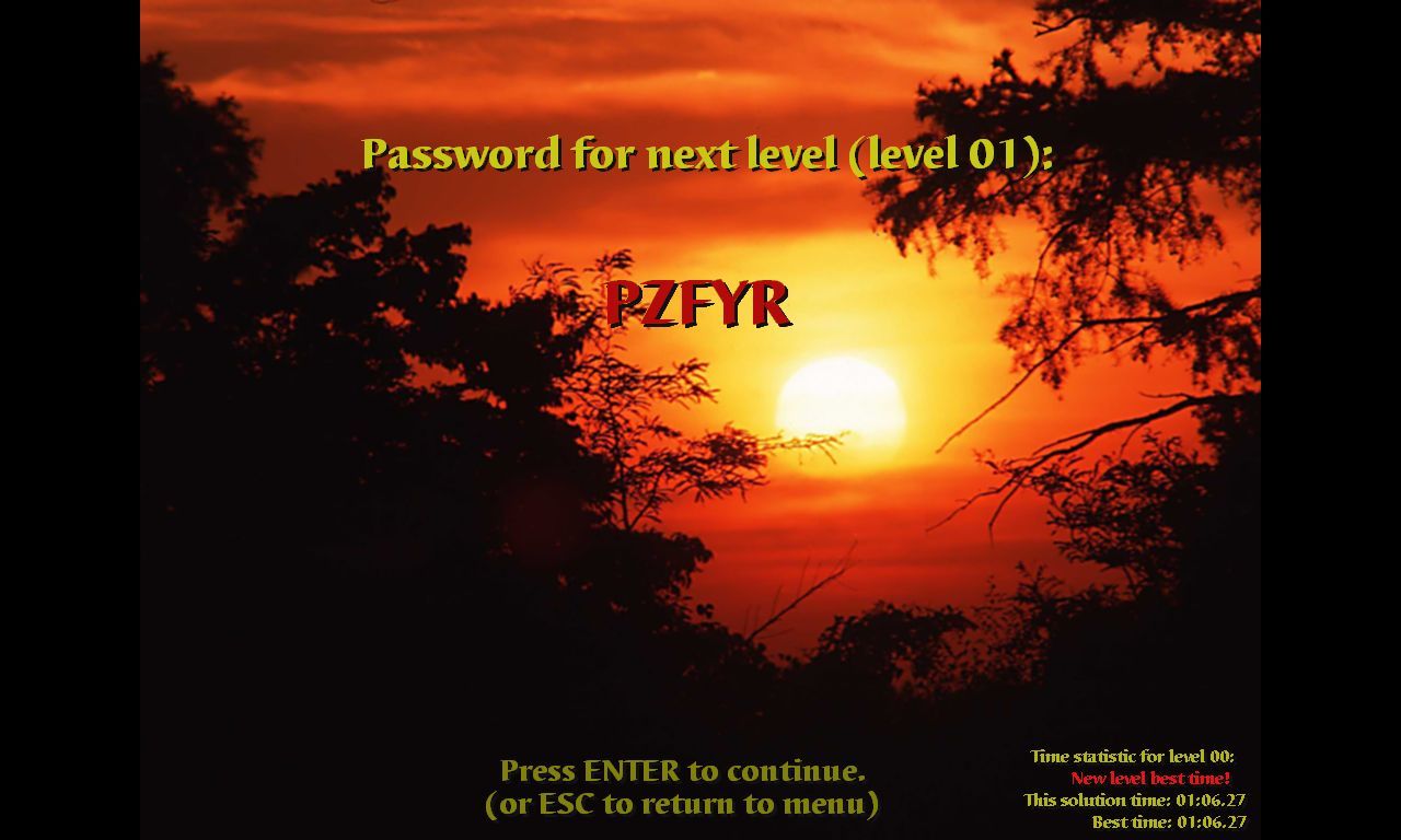 Password for next level