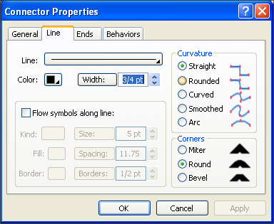 Connector Properties Window