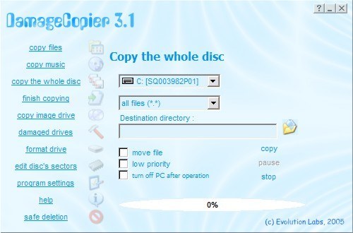 Copy the whole disc