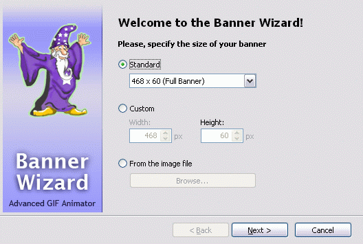 Banner wizard