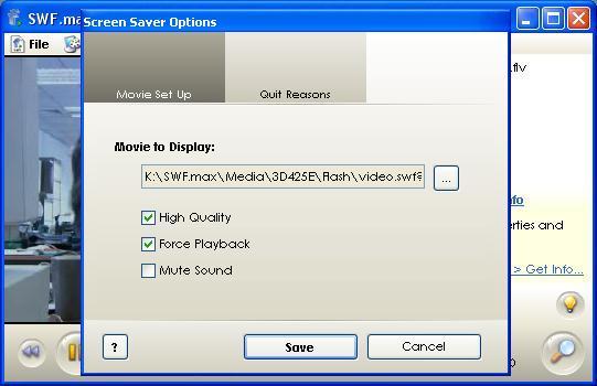 Screen Saver Options