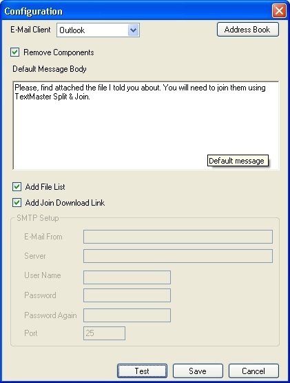 E-Mail Configuration