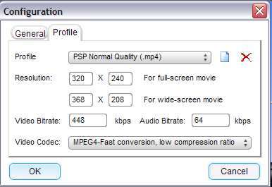 Profile settings